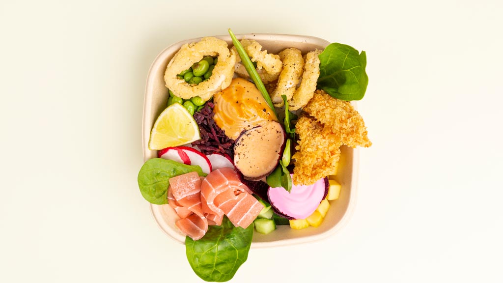 Vegane Meersfrüchte Bowl vegan MOJEWA Food Truck Catering