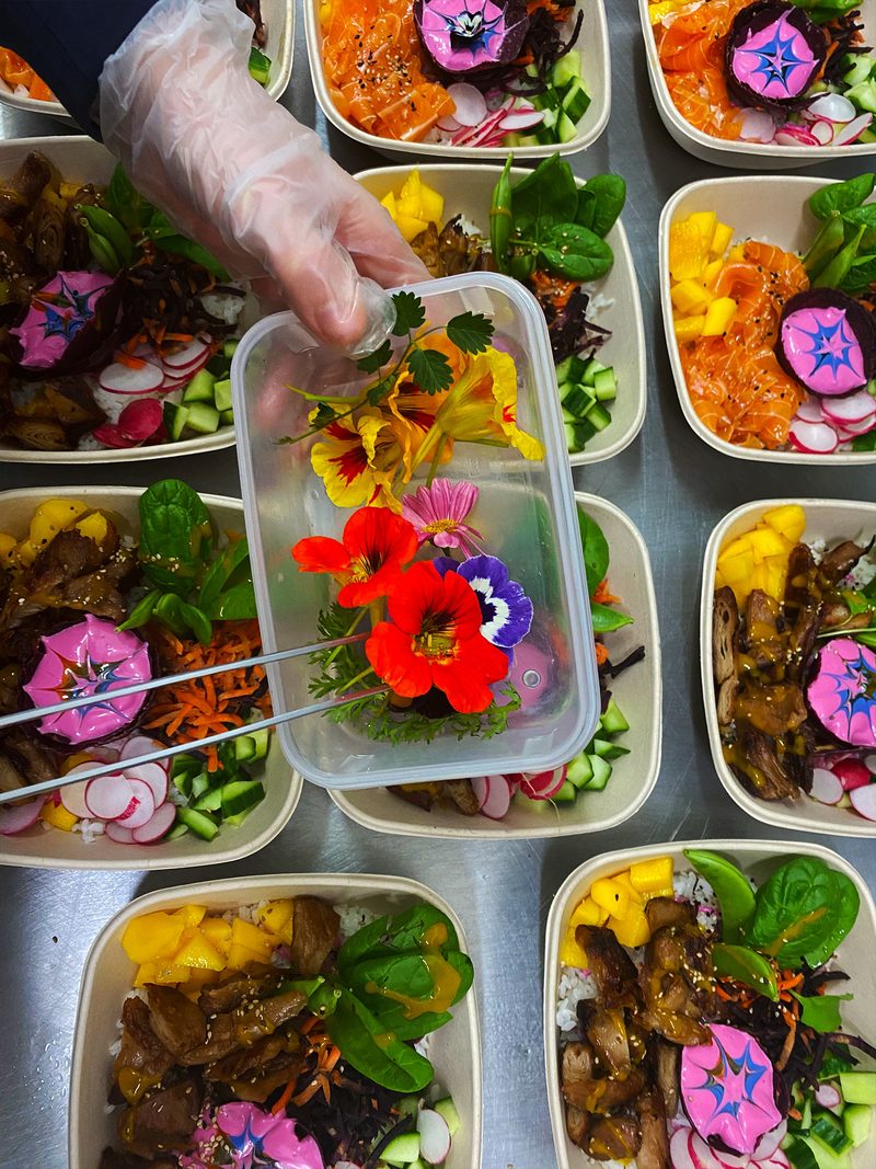 Vegane Bowls von MOJEWA beim Eventcatering