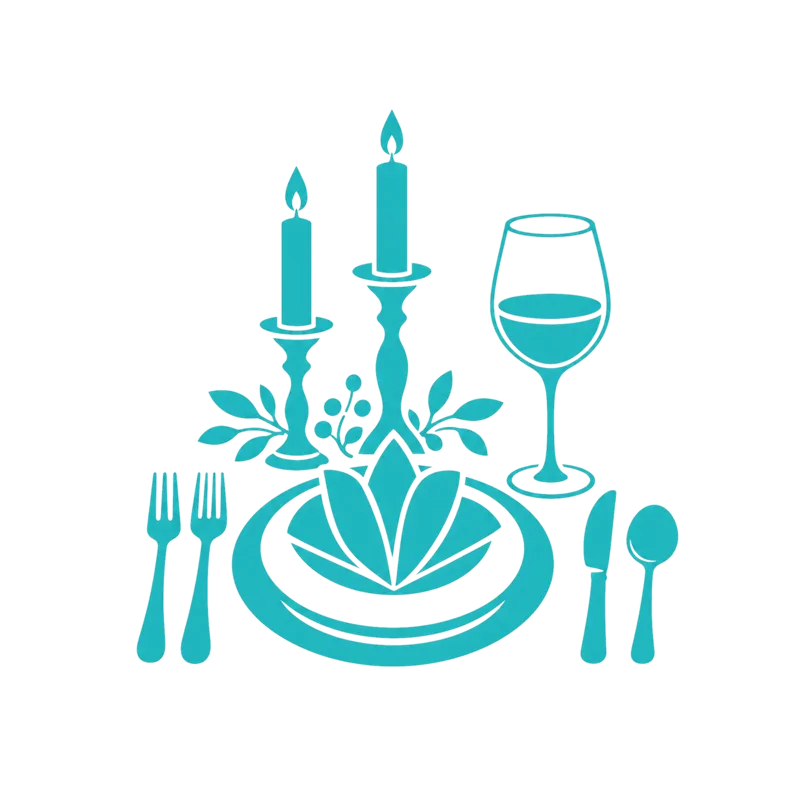 Gesetztes Dinner